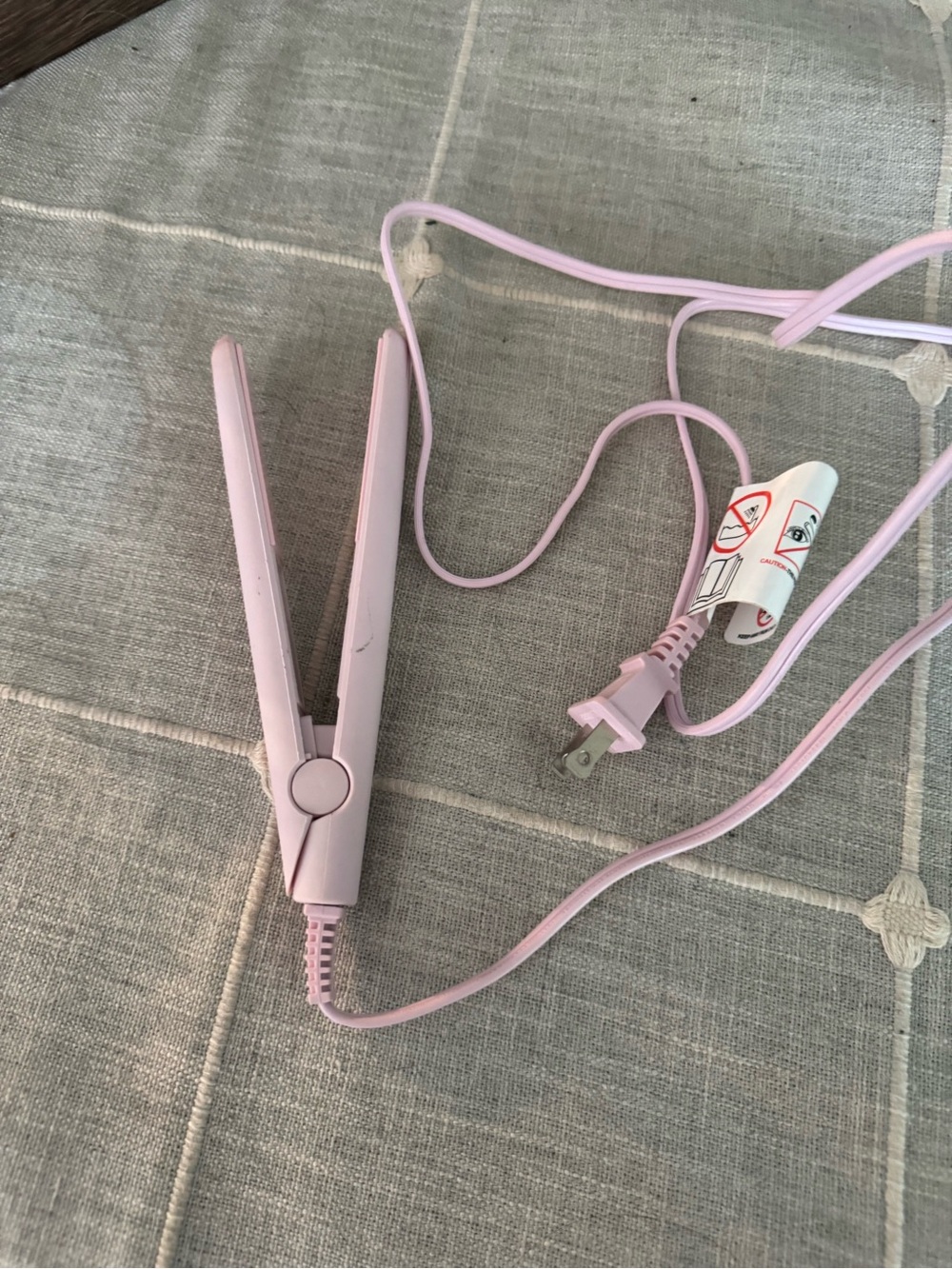 Mini Pink Travel Hair Straightener — Compact Styling Iron